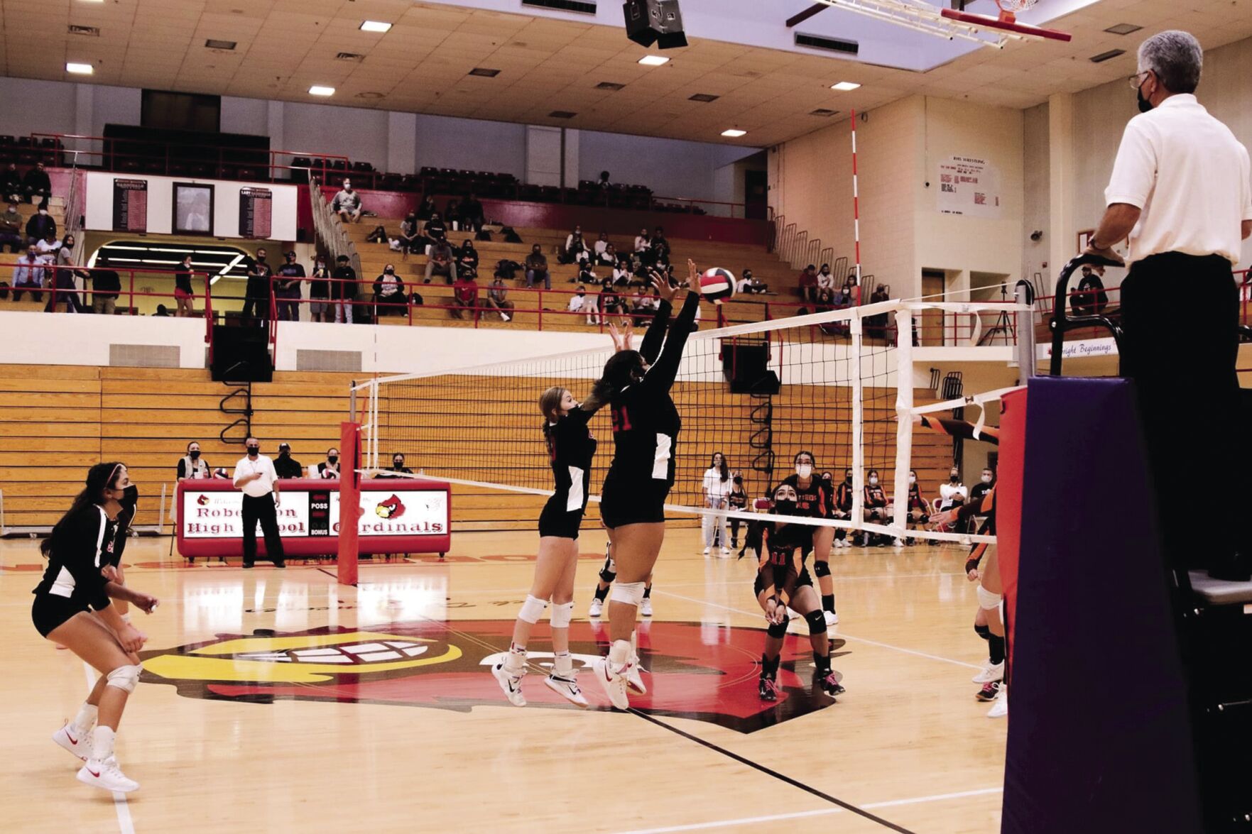 Lady Cardinals block